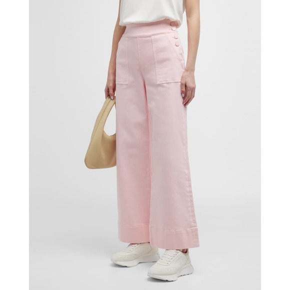 Alice + Olivia Denim - Alice + Olivia Donald Wide-Leg Denim Pants Pink size 26